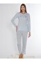 Long Sleeve Pajama Set Viscose 790-76 - 2
