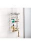 Shower Caddy – Adjustable Shower Organizer with Flexible Arms, 2 Shelves & Hooks