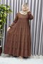Women's Hijab Clothing Plus Size 5 Layers Indonesian Crepe Dress
