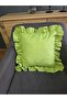 Ruffled Throw Pillow Cover Has Liquid Repellent Property - 7