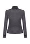 Dark Gray Ultrafine Merino Wool Blend Knitwear - 6