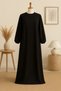 Medina Silk Hijab Dress, Comfortable Loose Dress, Unlined, Full Length Stylish Evening Dress Casual Hijab Clothing - 2