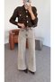 Coffee Tinted Smoke Color Jeans - 3