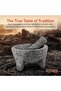 Genuine Handmade Mexican Mortar and Pestle, Molcajete de Piedra Natural Volcanica Stone, Heavy & Dur - 4