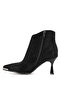 25K416-1 Women's Stone Heeled Boots Black - 3