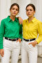 Women's Yellow-Green 2-Pack Poplin Pocket Detail Shirt - 3