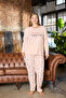 Plus Size Women's Pajama Set Interlock Ribbed Winter Pajama Set - 2