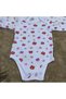3-Piece Long Sleeve Baby Boys and Girls Bodysuit with Snap Fasteners Cotton Romper - 6