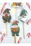 16-Piece Christmas Gnome Cardboard Toothpick Cake Decoration Set – 3X4.5Cm – for Cupcake and Table Decoration - 6