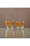 Almarjan Cawa Cup Set Clear & Gold 6 pieces (1013 B-YCS-GLD)