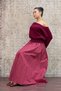 Burgundy Balloon Skirt - 3