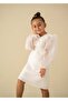 White Girls' Brooch Dress - 2