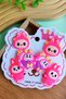 6 Pieces of Buckles with Labubu Figure (4 Pieces of Rubber - 2 Pieces of Pin Buckles) - 3