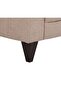 London 3 Seater Fabric Sofa - Warm Beige, Solid Wood Frame, Stylish & Comfortable, India - 5