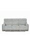 Holden 3 Seater Fabric Recliner - Grey, Comfortable Wood & Fabric Sofa, 2 Year Warranty - 2