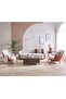 Olivia 1 Seater Fabric Sofa - Beige, Stylish Wood Frame, Comfortable & Durable, 2 Years Warranty - 6