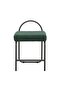 Hanner Green/Black Metal Bar Stool - Stylish Fabric Seating, 40.5" Height, 2-Year Warranty - 3