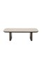 Brookside Stone Top Coffee Table, Beige & Oak Veneer, Engineered Wood, Stylish Living Room Furniture - 3