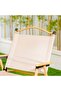 Foldable Camping Chair - Beige - Portable & Sturdy for BBQs, Picnics, and Outdoor Activities - 3