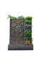 Aquazen Outdoor Fountain - 151x51x200cm Polyresin Garden Water Feature in Grey, Stylish Home Décor - 2
