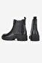 Women's Black Genuine Natural Leather Short Heel Chelsea Boots & Booties - 5
