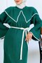 Collar Detailed Knitwear Dress K3036 Emerald Green - 2