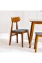 Gemson 4-Seater Dining Set - Solid Wood Table, 2 Chairs & Bench - Walnut Finish, 2-Year Warranty - 3