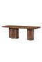 Rorvik 1+8 Dining Set - Walnut/Beige - Elegant Engineered Wood Table & Chairs - 2-Year Warranty - 7