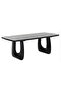 Leeds 1+8 Wooden Dining Set - Solid Wood Dining Table & 8 Chairs - Black/Beige - Multi Color - 2