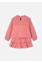 Girl's Ruffled Skirt Blouse Set Pink 4933 - 3