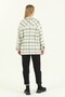 Plaid Lumberjack Shirt with Pockets Green Striped Cotton - 8
