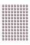 New Year's Gift Box Themed Happy New Year Sticker Set, New Year's Packaging Label, 108 Pieces, 33X33 m