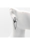 Special Design Zircon Stone Chain Dangle Interlocking 316L Stainless & Tarnish-Free Steel Earrings Pair - 7