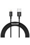 بيسوس-كيبل داتا USB الي لايتنينق 1 متر -اسود