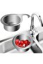 Sink Drain with Strainer Kitchen Organizing Basket Practical Countertop Trash Can - 3