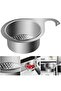 Sink Drain with Strainer Kitchen Organizing Basket Practical Countertop Trash Can - 4