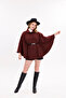 Women's Winter Cashmere Poncho - 4