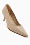 Flora Beige Stiletto Women's Heeled Shoes