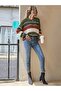 Striped Casual Women's Sweater - 4