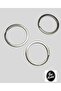 20 Pieces Thick Crushed Keyring Ring - (3cm - 30mm) - 2