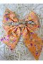 Flowery Luxury Crepe Fabric Automatic Bow Buckle - 3