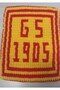 Yellow and Red Hand-Knitted Yarn