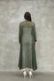 Women's Khaki Non-Fading Distressed Detailed Loose Cotton Knitwear Long Cardigan Cap - 8