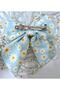 Daisy Patterned Crepe Fabric Luxury Automatic Bow Women's Buckle - 2