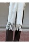 Klein Soft Touch Wool Textured Premium Fringed Scarf Best Seller Legend Snow White (195 X 45 cm) - 2