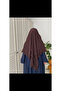 3-Layer Short Souffle Hijab Khimar for Hajj and Umrah - 3