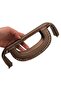 25 cm Faux Leather Copper Color Hidden Purse Wallet New Model - 5