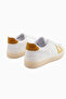 Eddie Genuine Leather White Yellow Sneaker Women's Shoes - 5