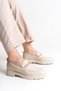 Women's Loafer Moccasin Imported Stone Buckle Casual Shoes Tonyas Ten - 3