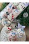 5-Piece Hello Kitty Kuromi Animal Character Plush Toy Cat Dog Rubber Buckle Set - 4
